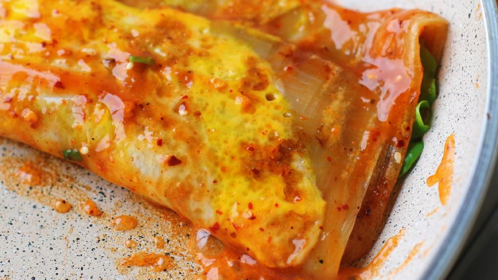 美味诱人烤冷面