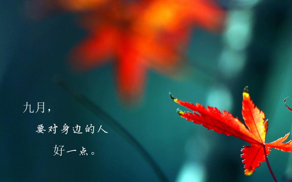 九月第一天朋友圈说说配图 