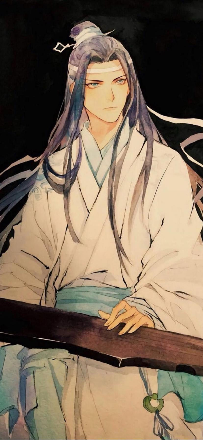 俊美的古风美男插画