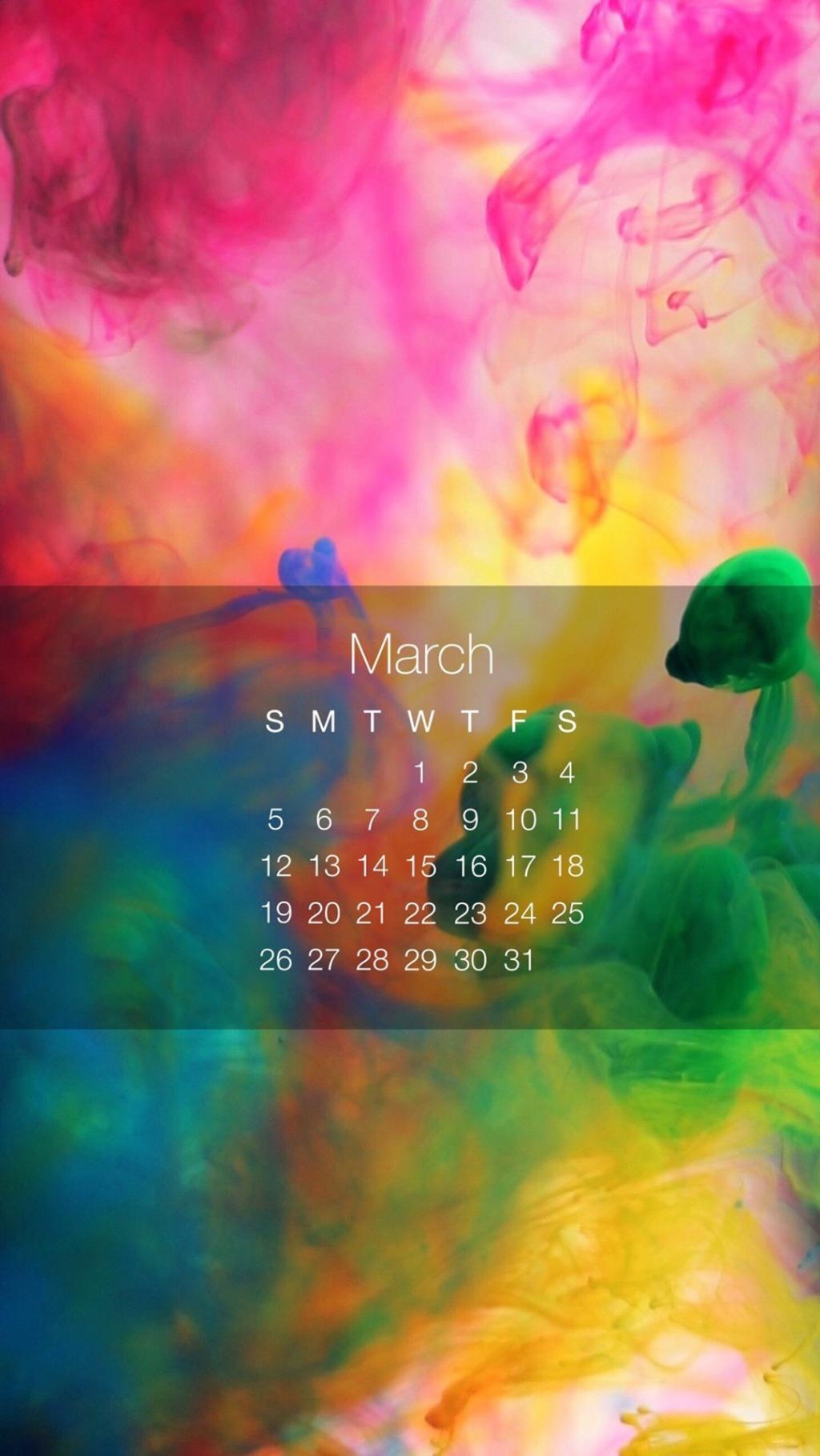 创意设计酷炫3月日历