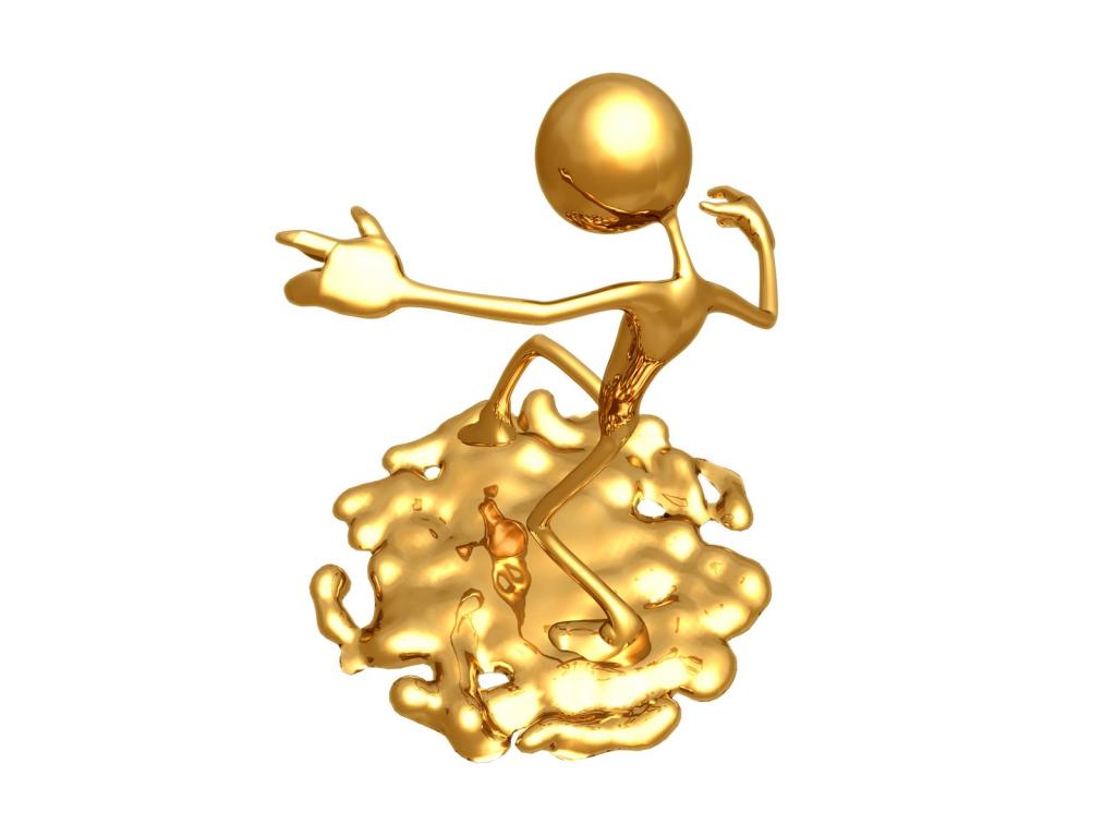 练习打坐的3D金人