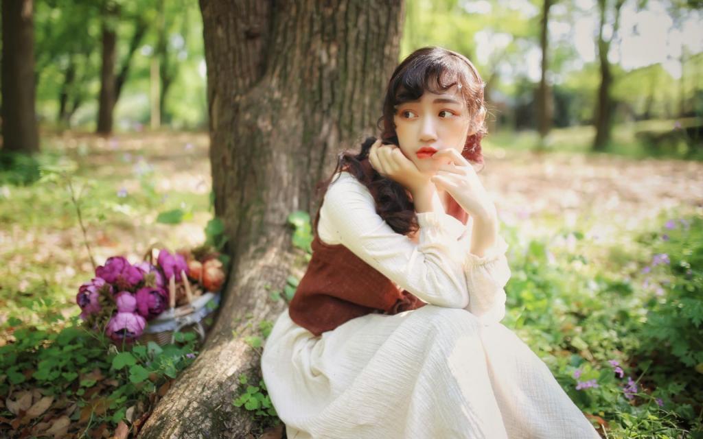 清纯美丽的林间精灵