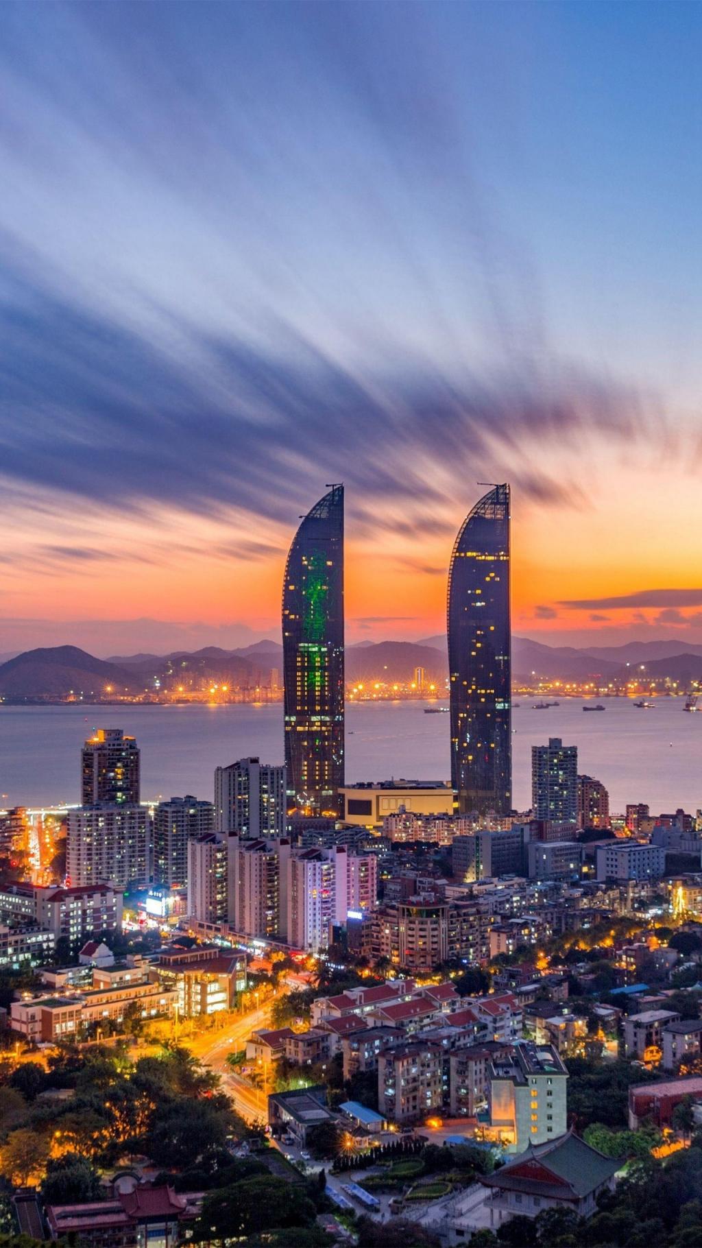 唯美城市自然风光