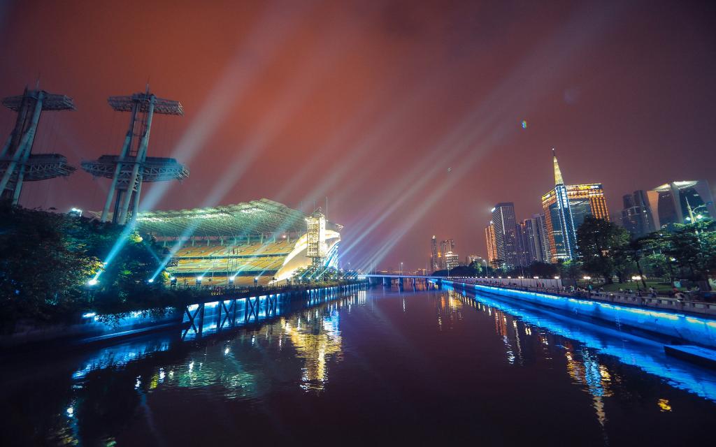 广州海心沙夜景