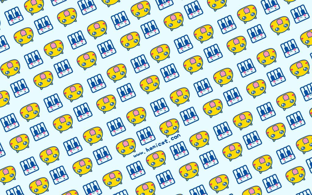 哈咪猫小元素背景