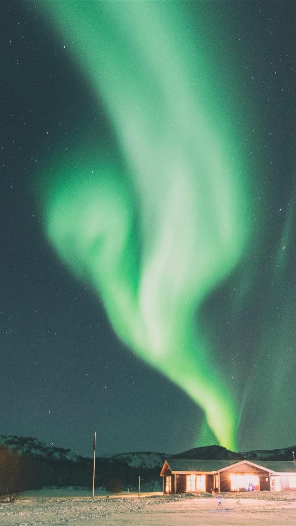 唯美星空极光美景