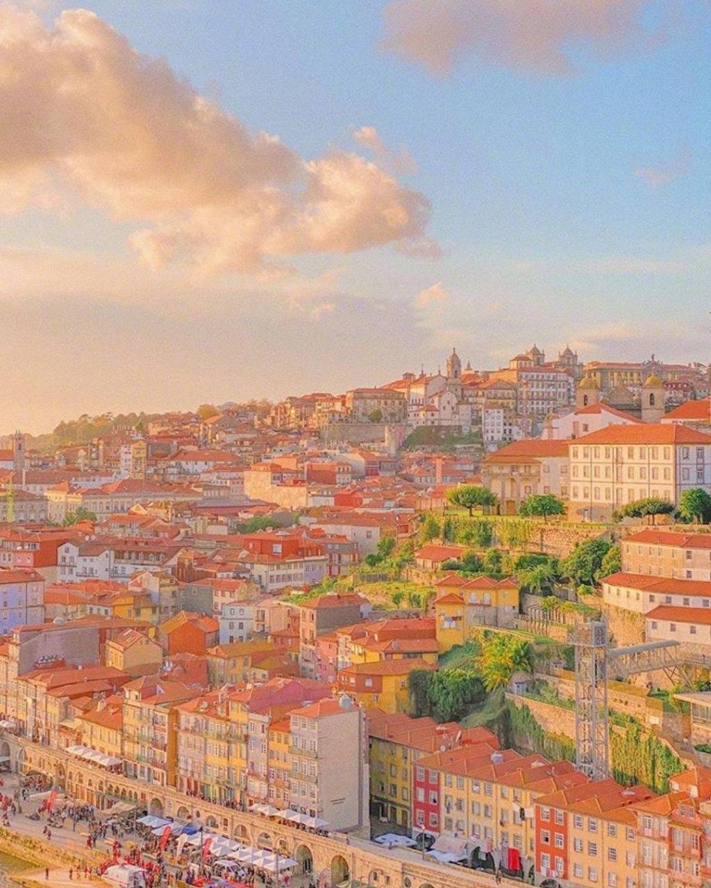 波尔图的浪漫迷人黄昏 ​​​​