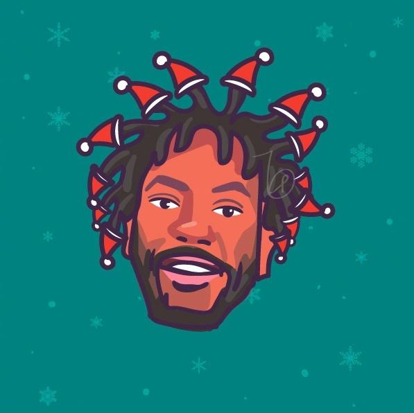 NBA众星圣诞头像