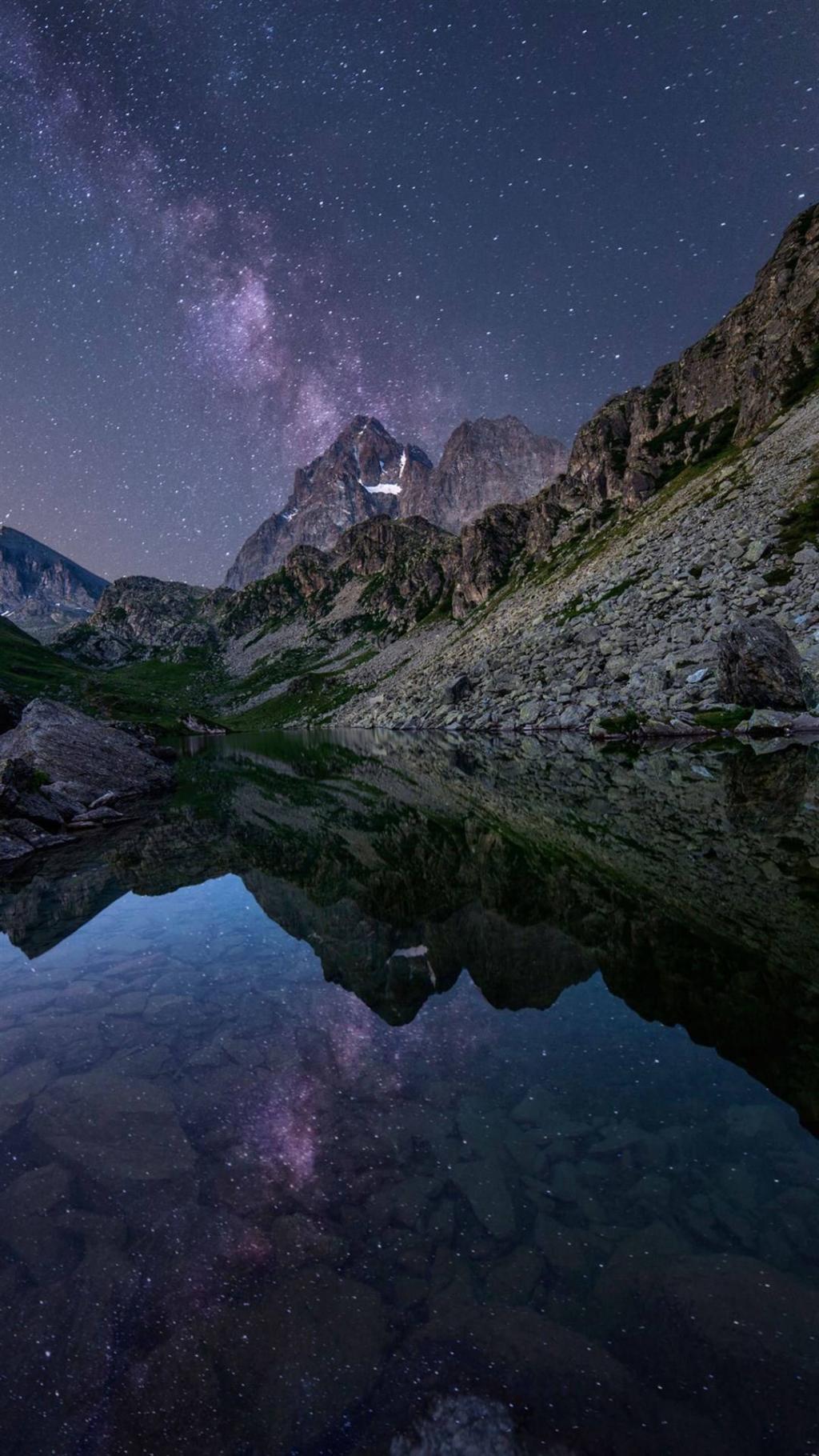 唯美星空极光美景