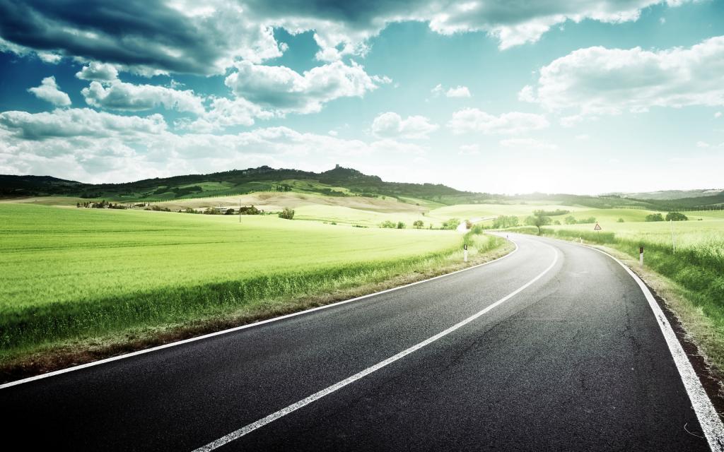 沿途公路的风景