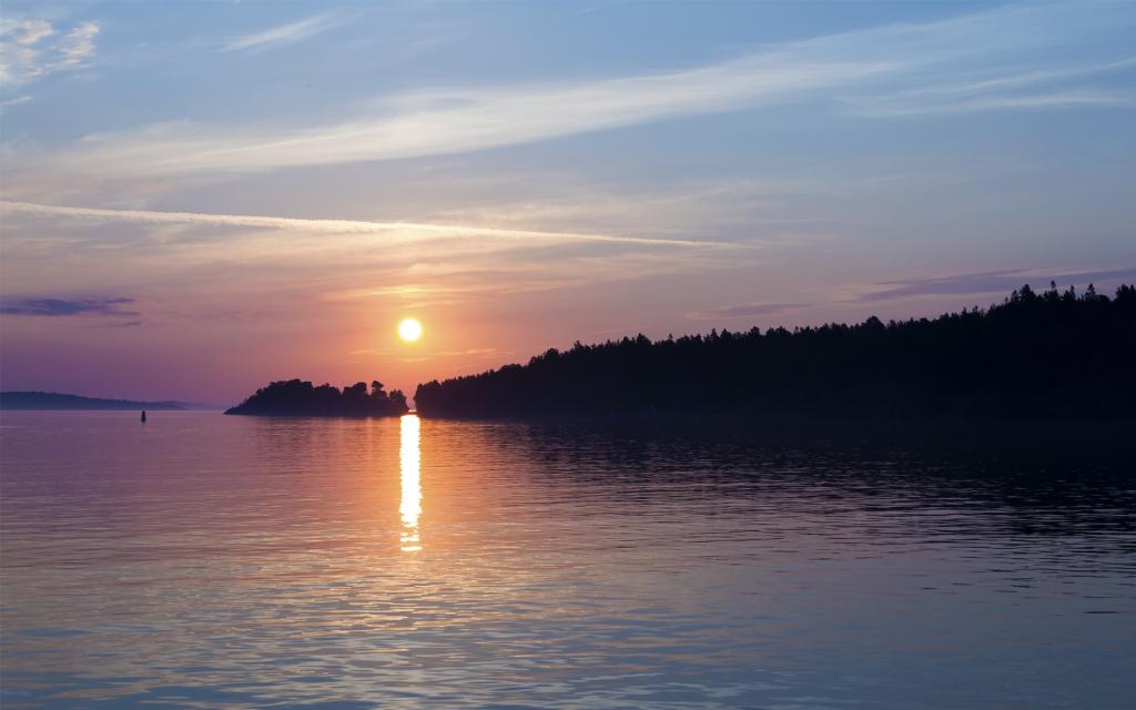 邂逅瑞典彼时黄昏日落