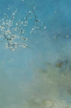 油画清新花卉-5