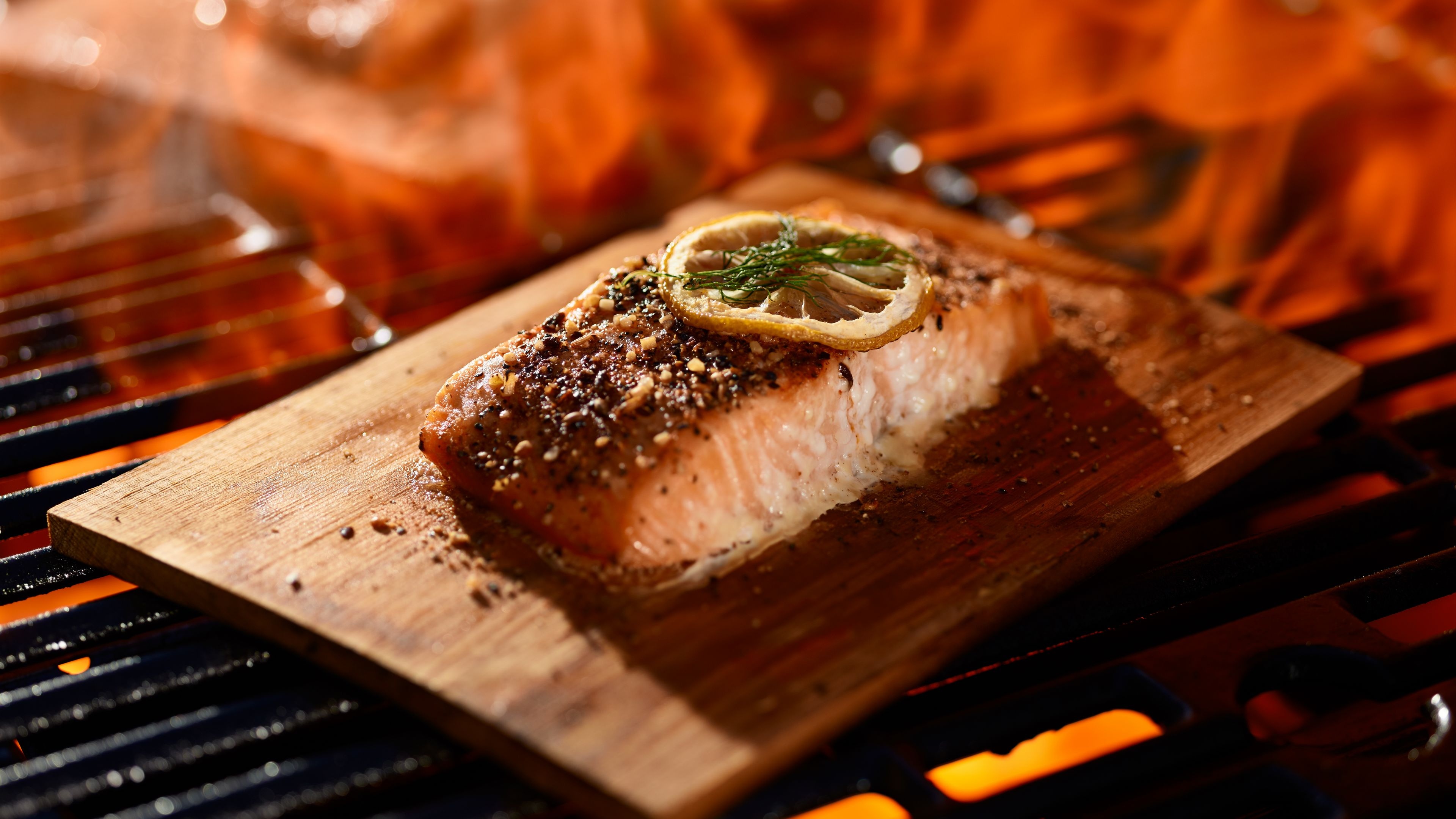 烧烤三文鱼图片,高清图片-壁纸族