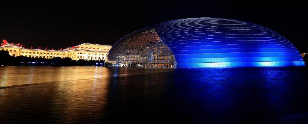 中国国家大剧院夜景