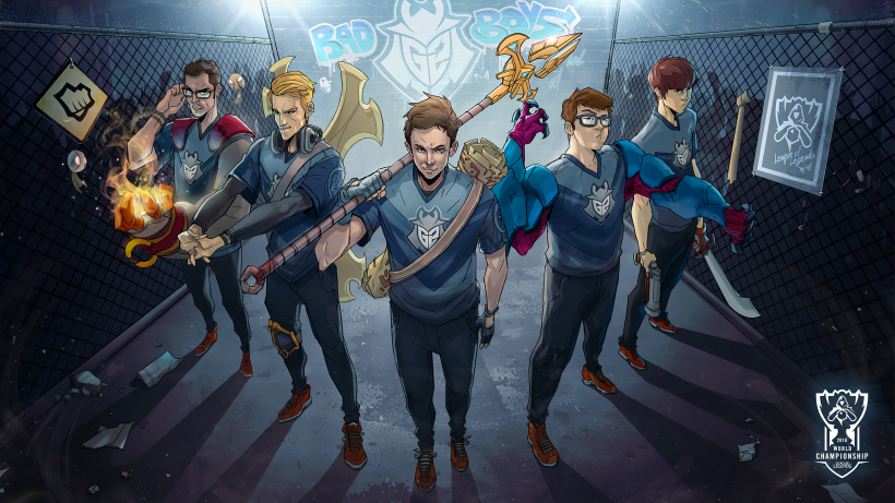 漫画版英雄联盟战队