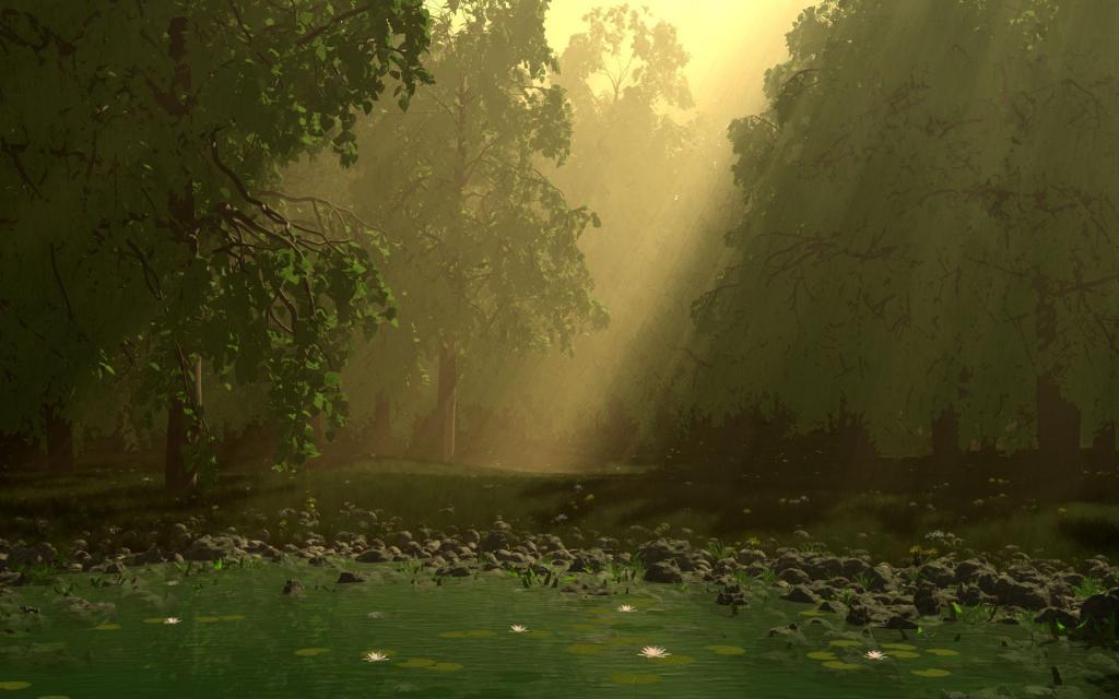 Digital三维夜晚城堡唯美风景