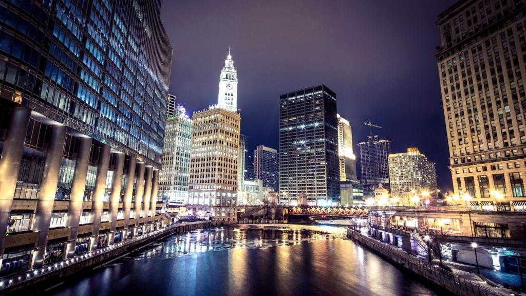 美国伊利诺伊州城市风光