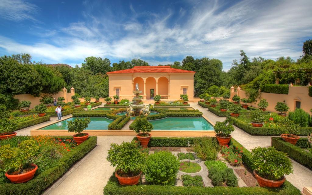 迷人别墅花园图片