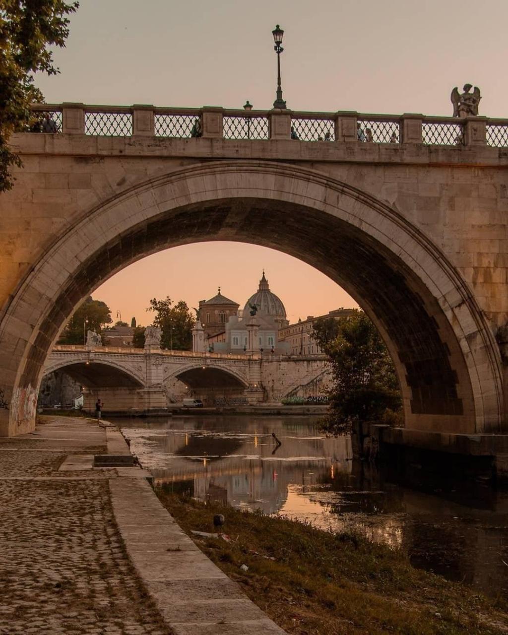 罗马浪漫暮色迷人风光