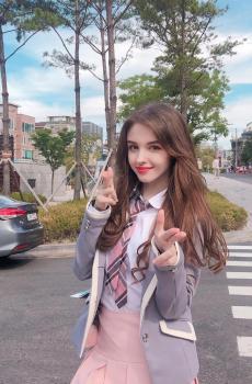 欧美性感美女甜美可爱户外写真-2