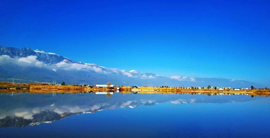 苍山雪遇见洱海蓝