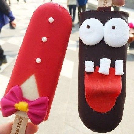 卡通儿童冰棒欣赏