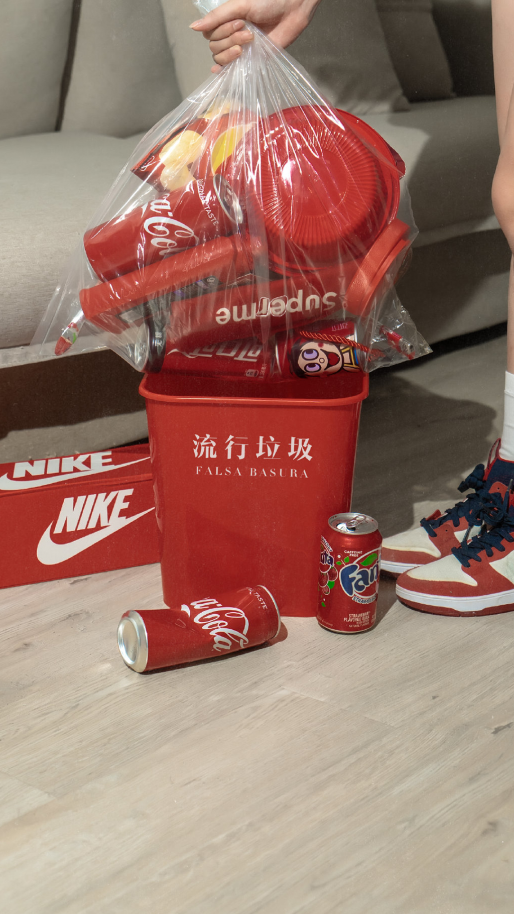 创意垃圾分类摆拍