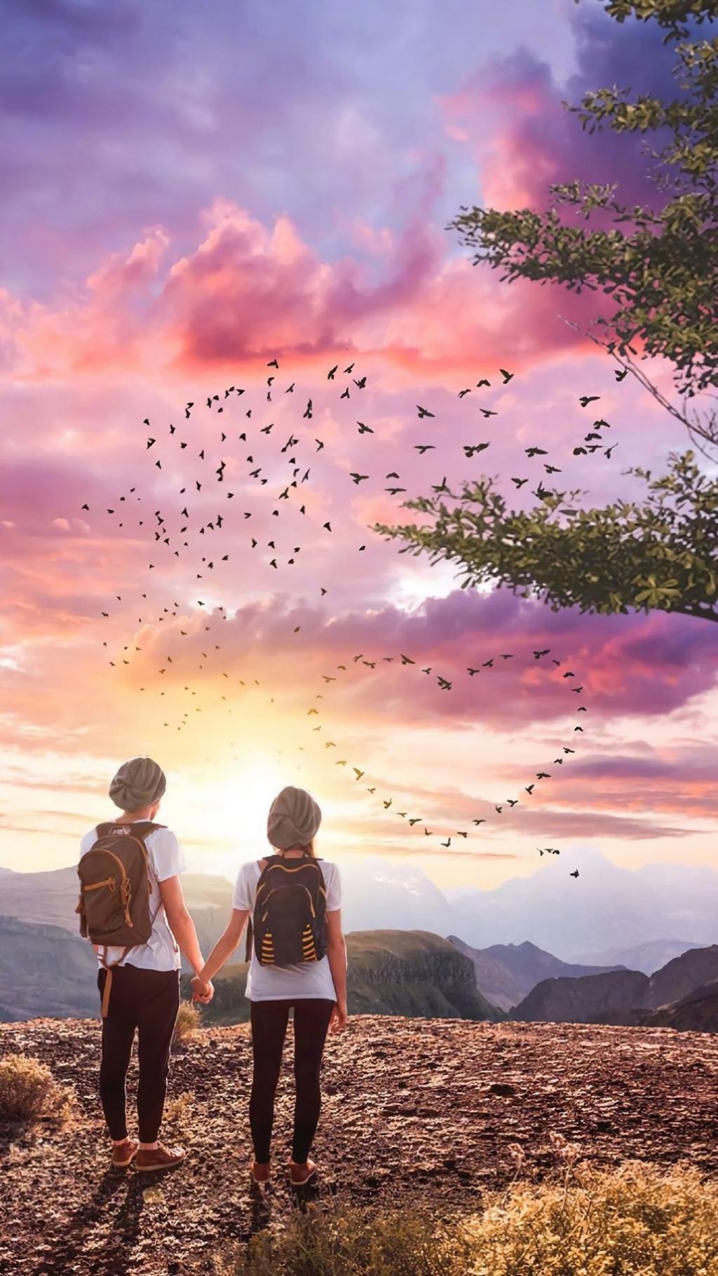 七夕唯美情侣浪漫瞬间