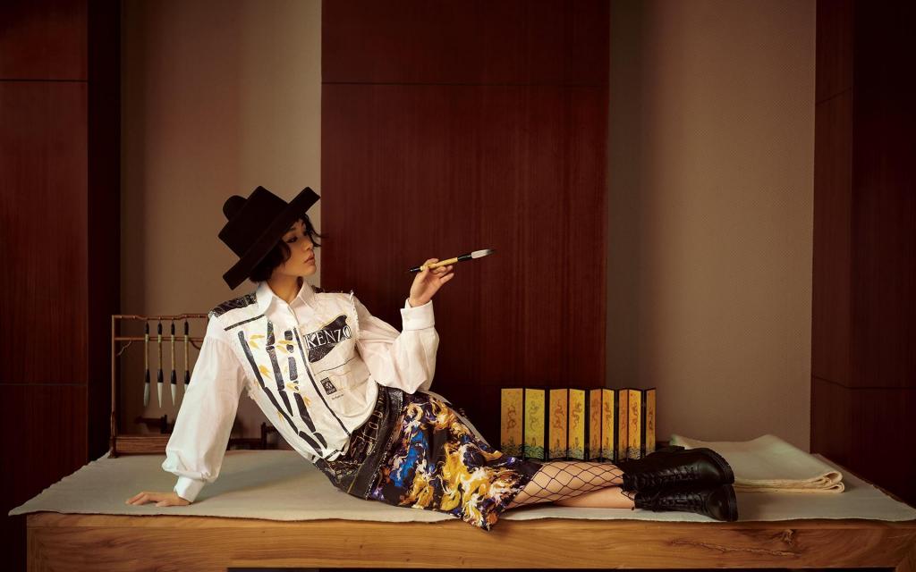 王子文复古时尚大片性感妩媚迷人写真