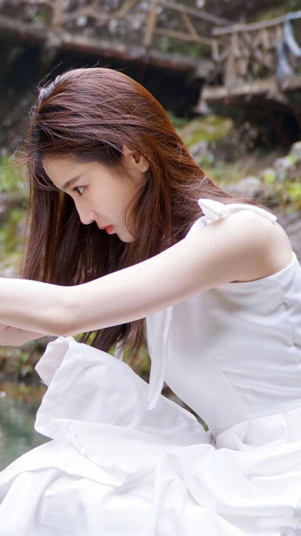 张慧雯清新森女写真