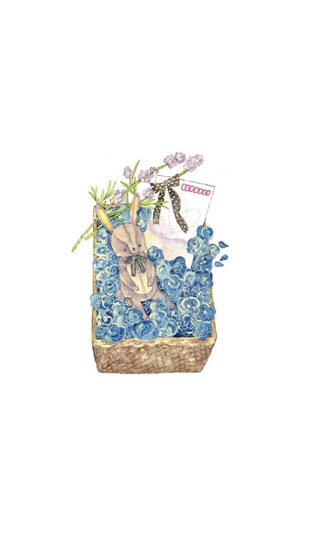 文艺手绘卡通插画