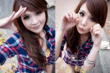 甜美清纯女街拍