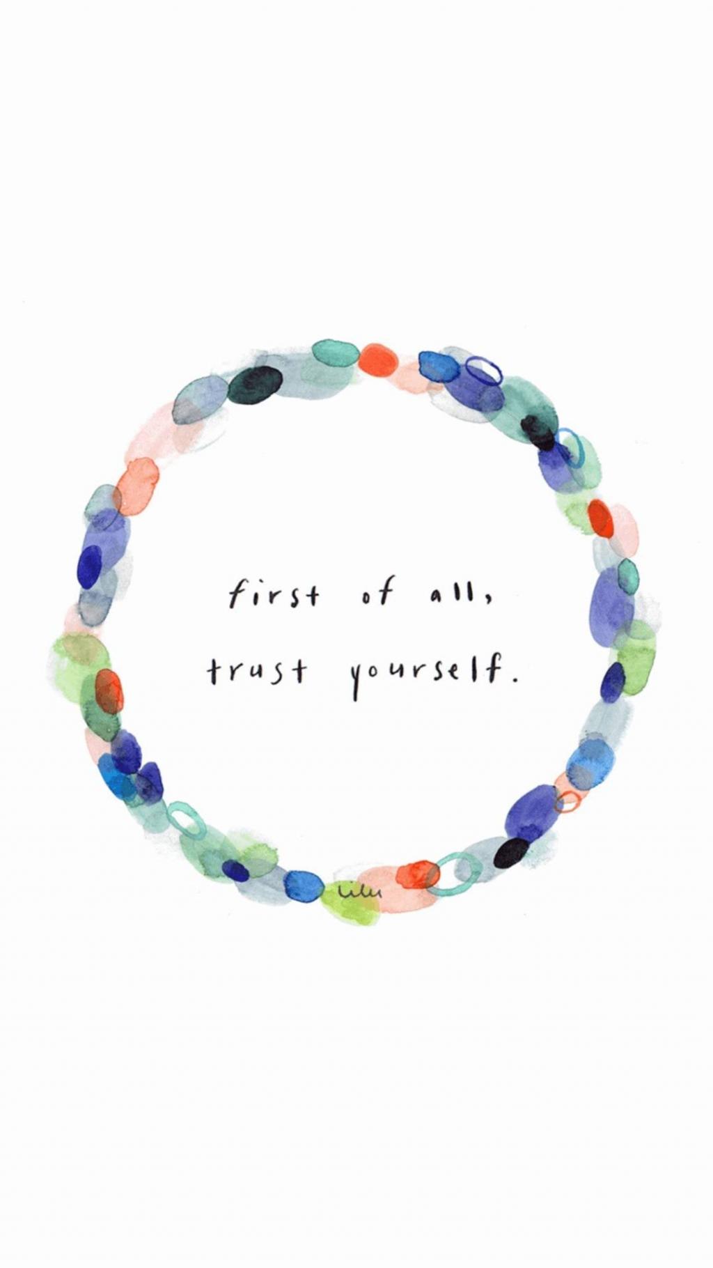 小清新花圈文字背景