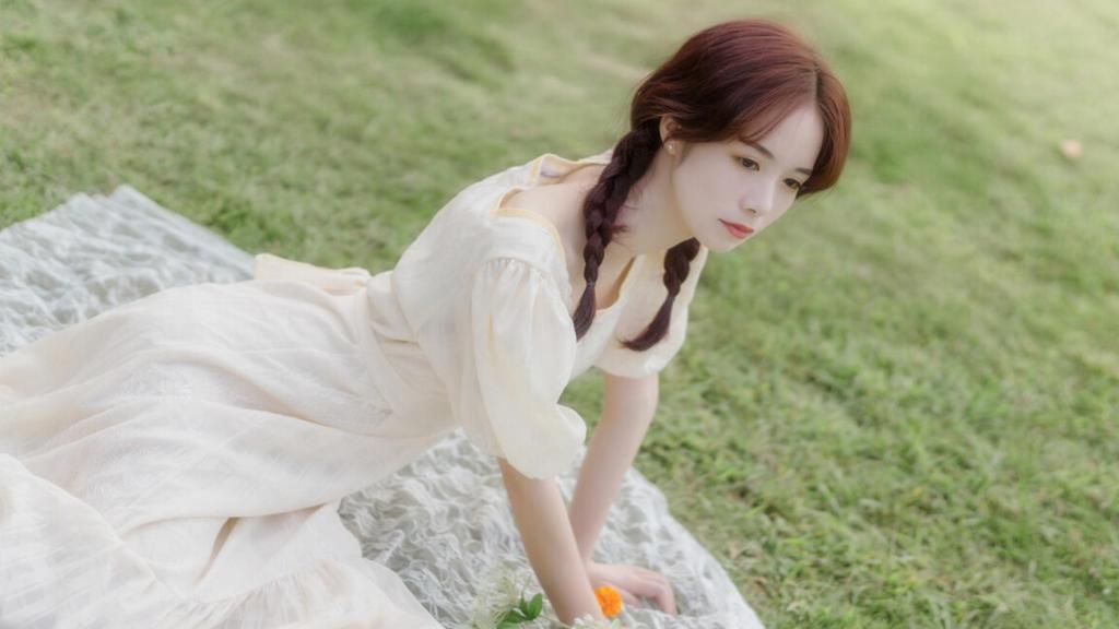 小清新文艺美女户外甜美可爱写真