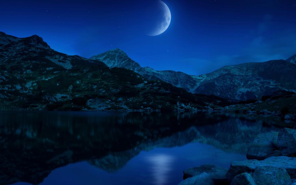 月光下的美丽风景