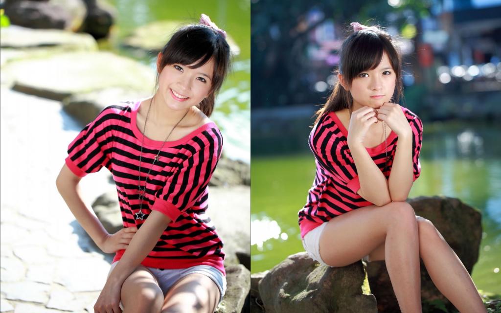 台湾麻豆美女小敬青春写照