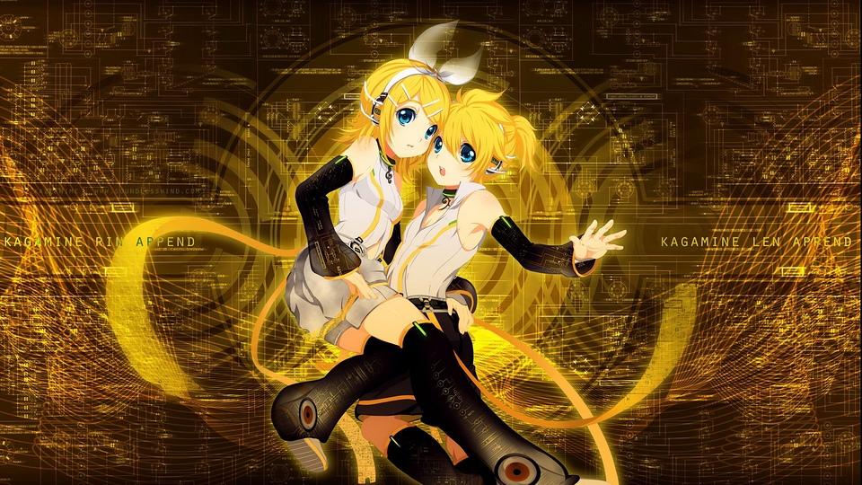 《镜音双子》动漫美女